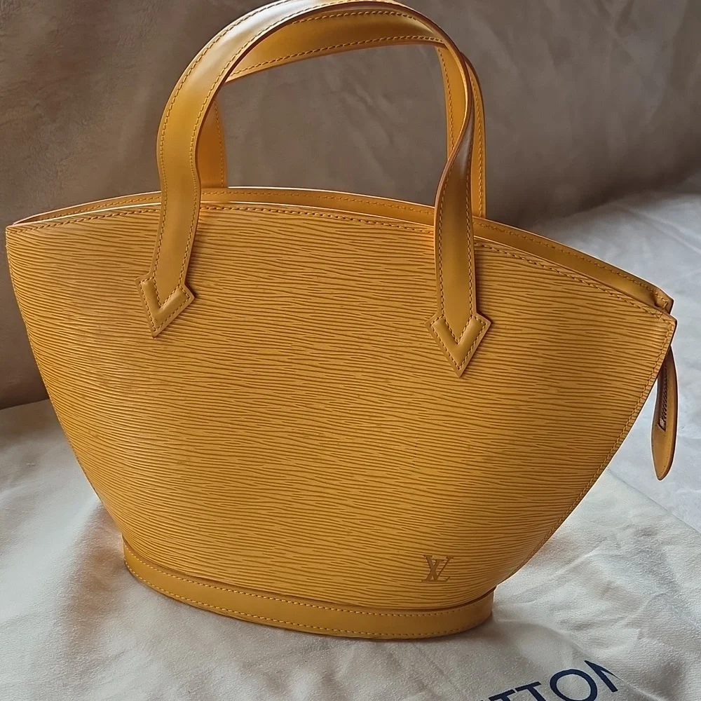 Louis Vuitton Mustard Yellow Epi Leather Saint Jacques PM Tote Bag
